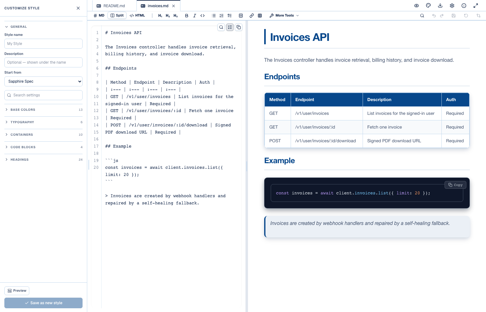 Designing Custom Document Themes: Brand Your Markdown with Zero CSS Maintenance